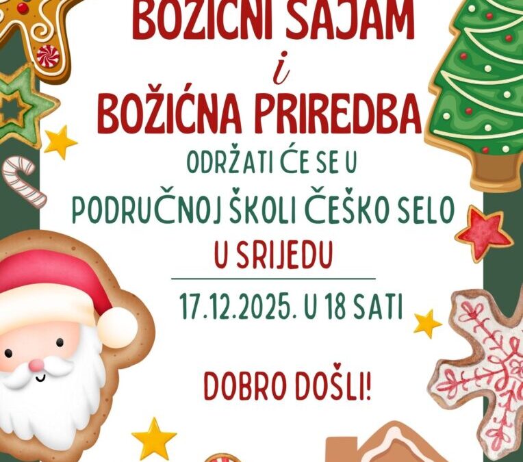 BOŽIĆNI SAJAM I BOŽIĆNA PRIREDBA U ČEŠKOM SELU