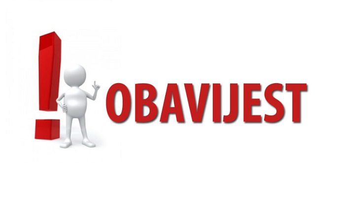 Obavijest!